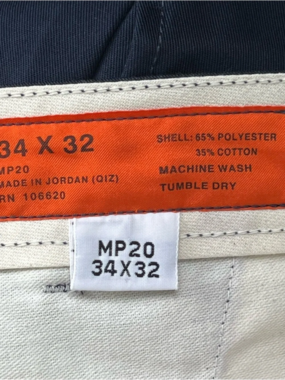 Set of 3 Pants MP20 Men Classic Blue Chinos Pants Size 34” x 32” Casual or Work - Picture 2 of 15